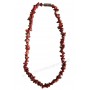 Collier baroque en Jaspe Rouge pierre naturelle