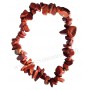 Bracelet en Jaspe Rouge pierre naturelle bracelet baroque pierres brutes