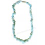 Collier en Amazonite pierre naturelle collier baroque pierres brutes