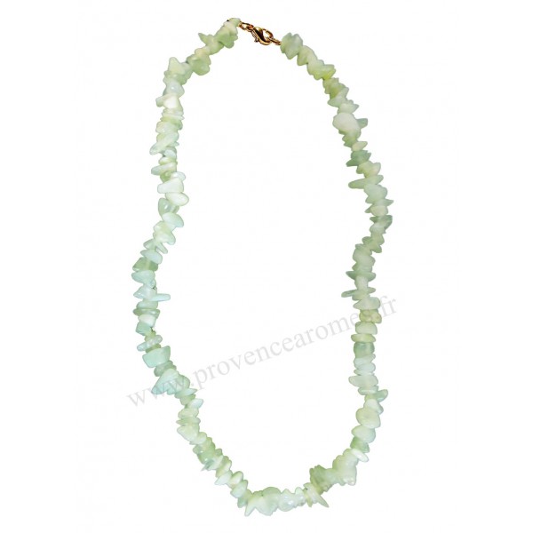 Collier Pendentif Fleur En Jade Naturel - Pierre Jade Birmanie Catégorie A, Fait Main, Longueur Réglable 40-68 Cm