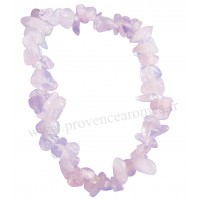 Bracelet en Quartz Rose pierre naturelle bracelet baroque pierres brutes