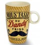 Coffret tasses à café MOUSTACHES Natives déco rétro vintage