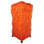 Lampe Orange carrée ethnique tressée rotin et tissus collection Ethnics