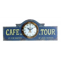Horloge bleue CAFÉ DE LA TOUR PARIS