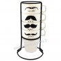 Serviteur 4 MUGS MOUSTACHE 