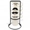 Serviteur 4 MUGS MOUSTACHE 