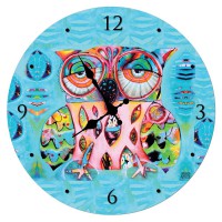 Horloge en verre CHOUETTE ALLEN DESIGNS