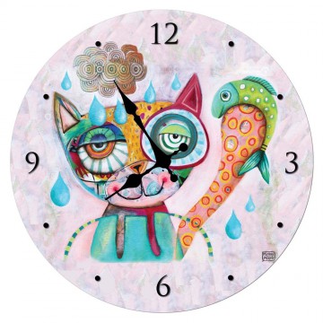 Horloge en verre CHAT ALLEN DESIGNS