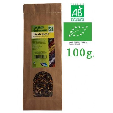 Tisane Tisafraîche - Désaltérante mélange de plantes Bio Phytofrance 100g