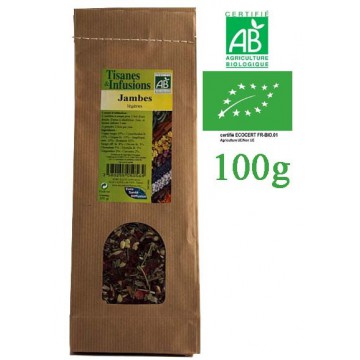 Tisane Jambes Légères mélange de plantes Bio Phytofrance 100g