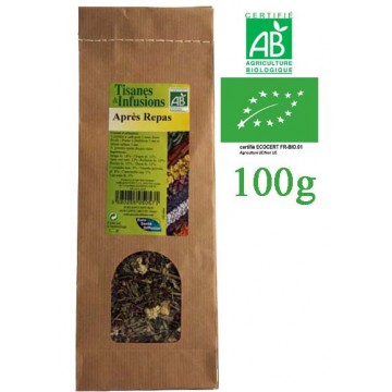 Tisane Après-repas mélange de plantes Bio Phytofrance 100g