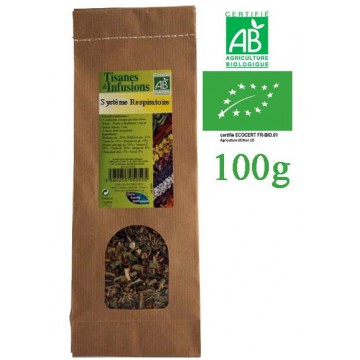 Tisane Système respiratoire mélange de plantes Bio Phytofrance 100g