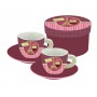 Coffret de 2 tasses à café MACARON DE PARIS déco rétro