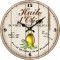 Horloge HUILE D'OLIVE du Vieux moulin des Alpilles déco rétro Provençale