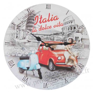 Horloge Vespa LA DOLCE VITA déco rétro vintage