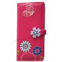 Portefeuille Compagnon fuchsia Fleur Papillon