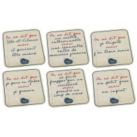 Dessous de verre ADULTE - ON NE DIT PAS Natives sous-verres expressions humoristiques 