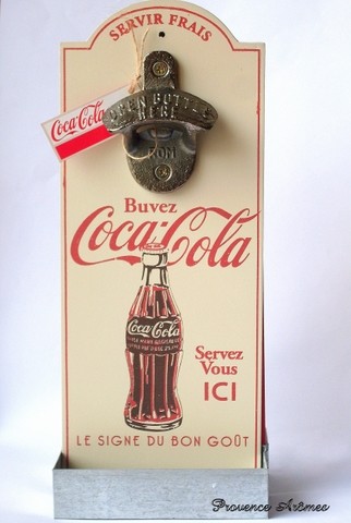 Bottle Opener Coca Cola Vintage Décapsuleur Mural Coca-Cola en Aluminium 