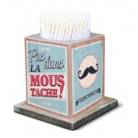 Boîte à Cure-dents LA MOUSTACHE Natives déco rétro vintage