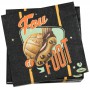 Serviettes en papier Fou d'FOOT Natives déco rétro vintage