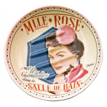Porte savon MLLE ROSE Natives déco rétro vintage humoristique