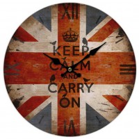 Horloge UNION JACK déco rétro vintage