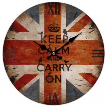 Horloge UNION JACK déco rétro vintage