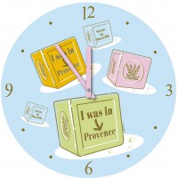 Horloge en verre Savon de Marseille I was in Provence