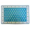 Set de table PVC style tissus Provençale authentique mouche Bleu Turquoise Blanc