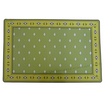 Set de table PVC style tissus Provençale authentique mouche Vert Olive