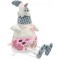 Peluche Poule assise Patch tissus et velour