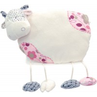 Peluche Vache couchée Patchs tissus et velours