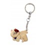 Porte clés chat Chaton beige en bois