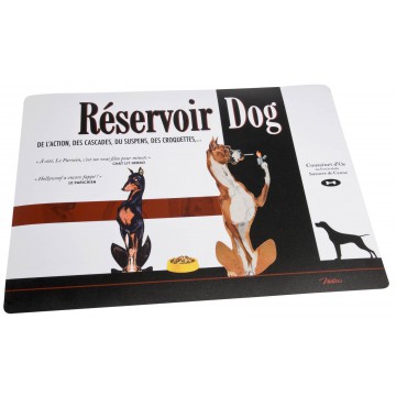 Tapis pour gamelle RÉSERVOIR DOG Natives déco rétro vintage humoristique