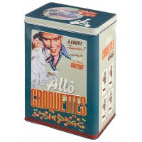 Boîte à croquettes ALLÔ CROQUETTES Natives déco rétro vintage humoristique
