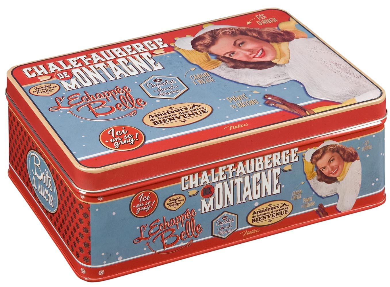 Boîte à bonbons CONFISEUR Natives déco rétro vintage - Provence Arômes  Tendance sud