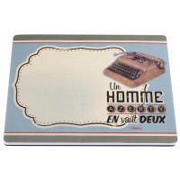 Tapis de souris bloc-notes AZERTY Natives déco rétro vintage
