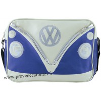 Sac vw combi Volkswagen bleu et blanc à bandoulière Brisa rétro vintage collection