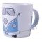 Mug combi Volkswagen bleu en céramique Brisa rétro vintage collection