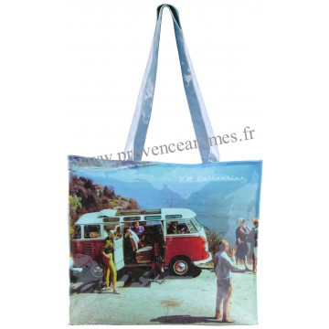 Sac Cabas vw combi Volkswagen Plage Brisa rétro vintage collection