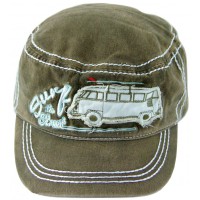Casquette militaire vw combi Volkswagen Kaki Brisa rétro vintage collection