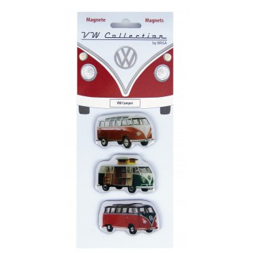 lot de 3 magnets vw combi traditionnel Volkswagen Brisa rétro vintage collection