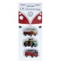 lot de 3 magnets vw combi traditionnel Volkswagen Brisa rétro vintage collection