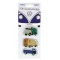 lot de 3 magnets vw combi transporteur Volkswagen rouge Brisa rétro vintage collection