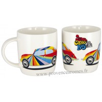 Mug coccinelle Volkswagen multicolore en céramique Brisa rétro vintage collection