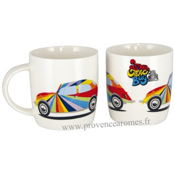 Mug coccinelle Volkswagen multicolore en céramique Brisa rétro vintage collection
