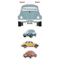 lot de 3 magnets coccinelle édition finale Volkswagen Brisa rétro vintage collection