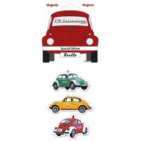 lot de 3 magnets coccinelle édition spéciale Volkswagen Brisa rétro vintage collection