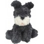 Peluche chien Scottish ultra doux gris anthracite museau blanc