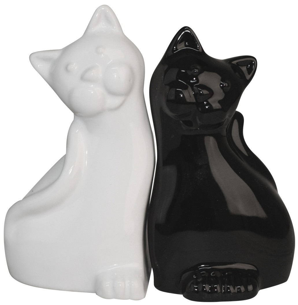 Saliere Poivriere Chats Chat Blanc Chat Noir Provence Aromes Tendance Sud